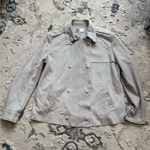 Kut from the Kloth  Gray Double-Breasted Trench Coat